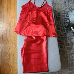 Satin and Lace pajama set WITH Jacquard Robe